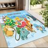 Pikachu Friends Celebrate Christmas Carpet Rug Soft Washable Anti Slip Home Living Room Sofa Mats Personalized Christmas Rug