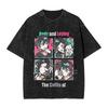 Schwarzes Humorvolles Abenteuerspiel The Coffin Of Andy And Leyley Print T-Shirt Herren Damen Retro Gewaschene Baumwolle Oversized Sommer Neues T-Shirt