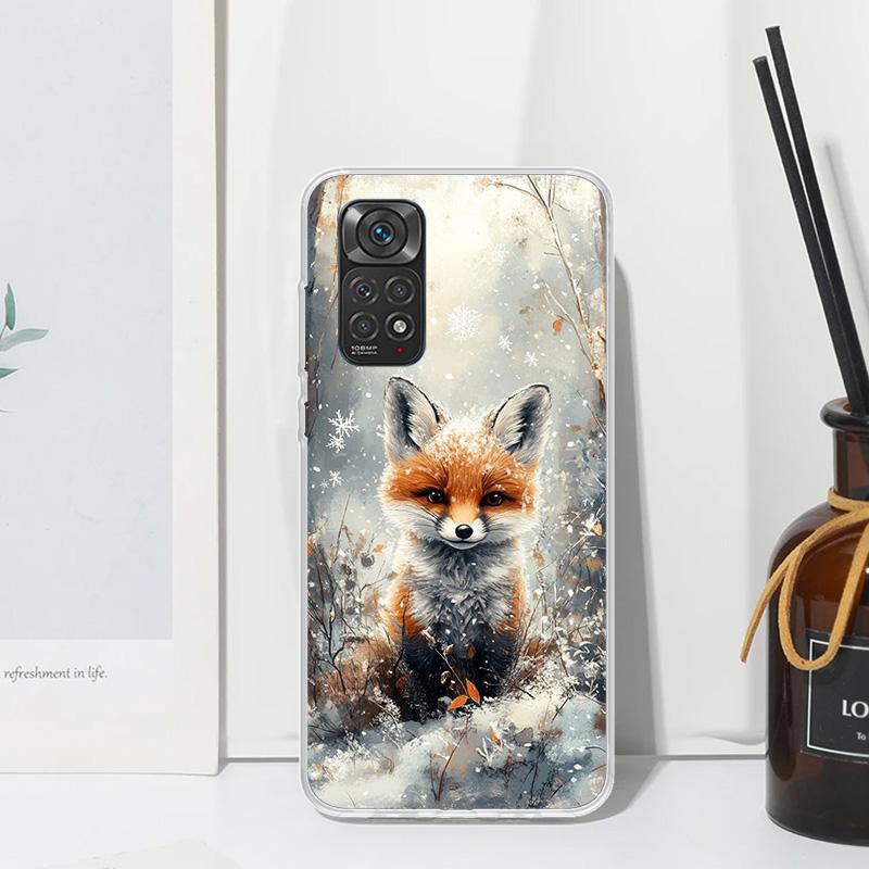 

Animal Fox Phone Case For Xiaomi Redmi Note 15 13 14S 14 Pro Plus 12S 11S 10S 12 11E 10 11T Art Fundas Back Cover Redmi Note 13 Redmi Note 14 4G