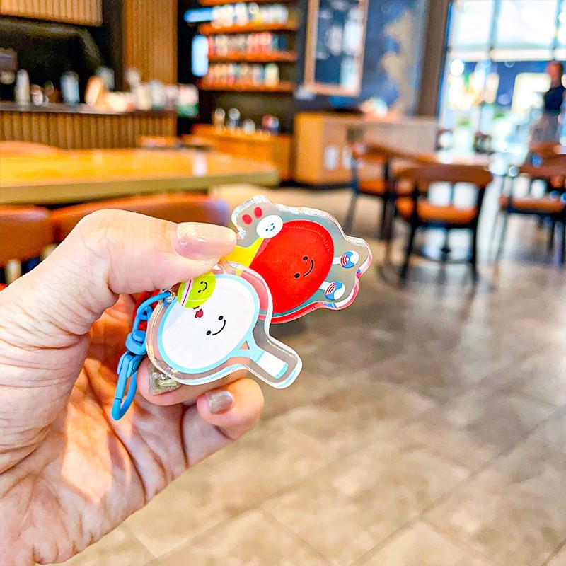 Adorable Acrylic Keychain For Tennis Badminton Table Tennis Basketball Soccer Gifts
