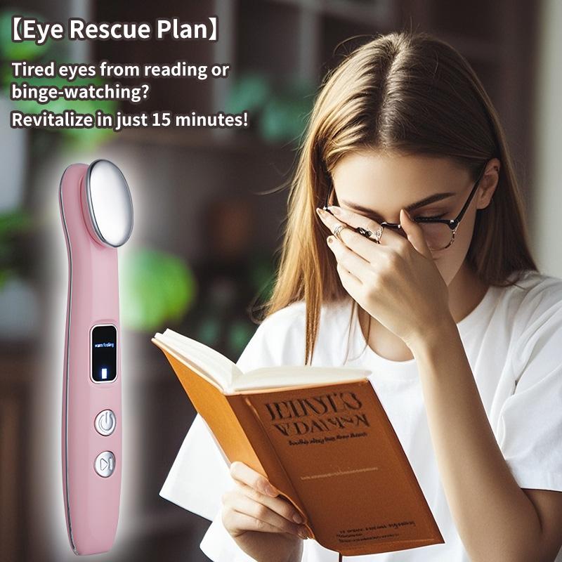Portable Rechargeable Eye Massager Pen Adjustable Vibrating Massage to Relieve Eye Fatigue, An Essential Eye Care Tool.