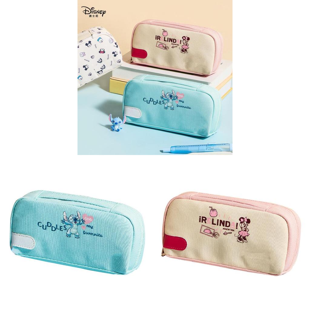 Lilo Stitch Kids Large Capacity Girls Pen Case With Polyester Material For School Supplies