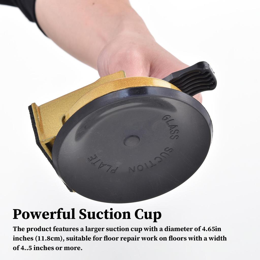 Heavy-duty floor gap repair tool, reinforced iron slat gripper with enhanced suction cup, suitable for repairing engineered wood