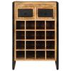 16 Bottle Wine Rack Made of Solid Mango Wood