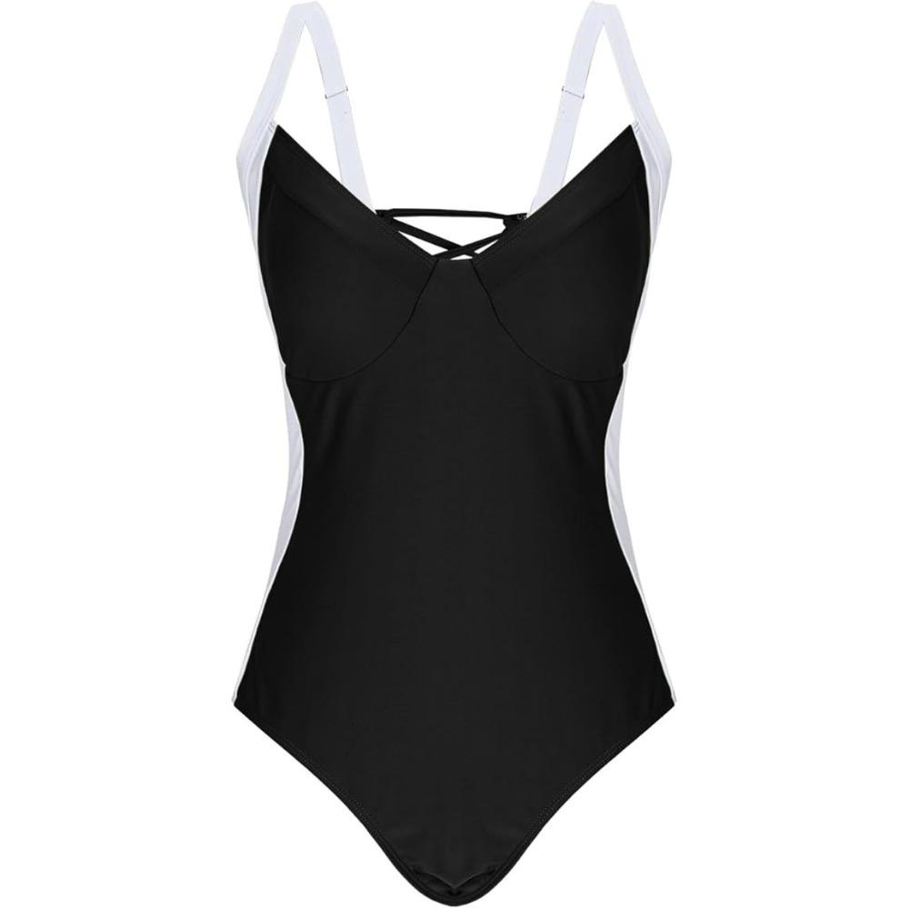Hollow Bodysuit Swimsuit Slim Fit Jumpsuit Bikini Simple Bathing Swimwear  Beach