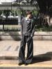 American Retro Two-Piece Style Men's Lapel Hoodie - Old Money Casual Jacket