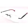 RSINC Rimless frame/eyeglass/Spectacle,  Black - Red 8529-1 C15 53-17-140 BR-3 N1 YH-GE8H-L88L