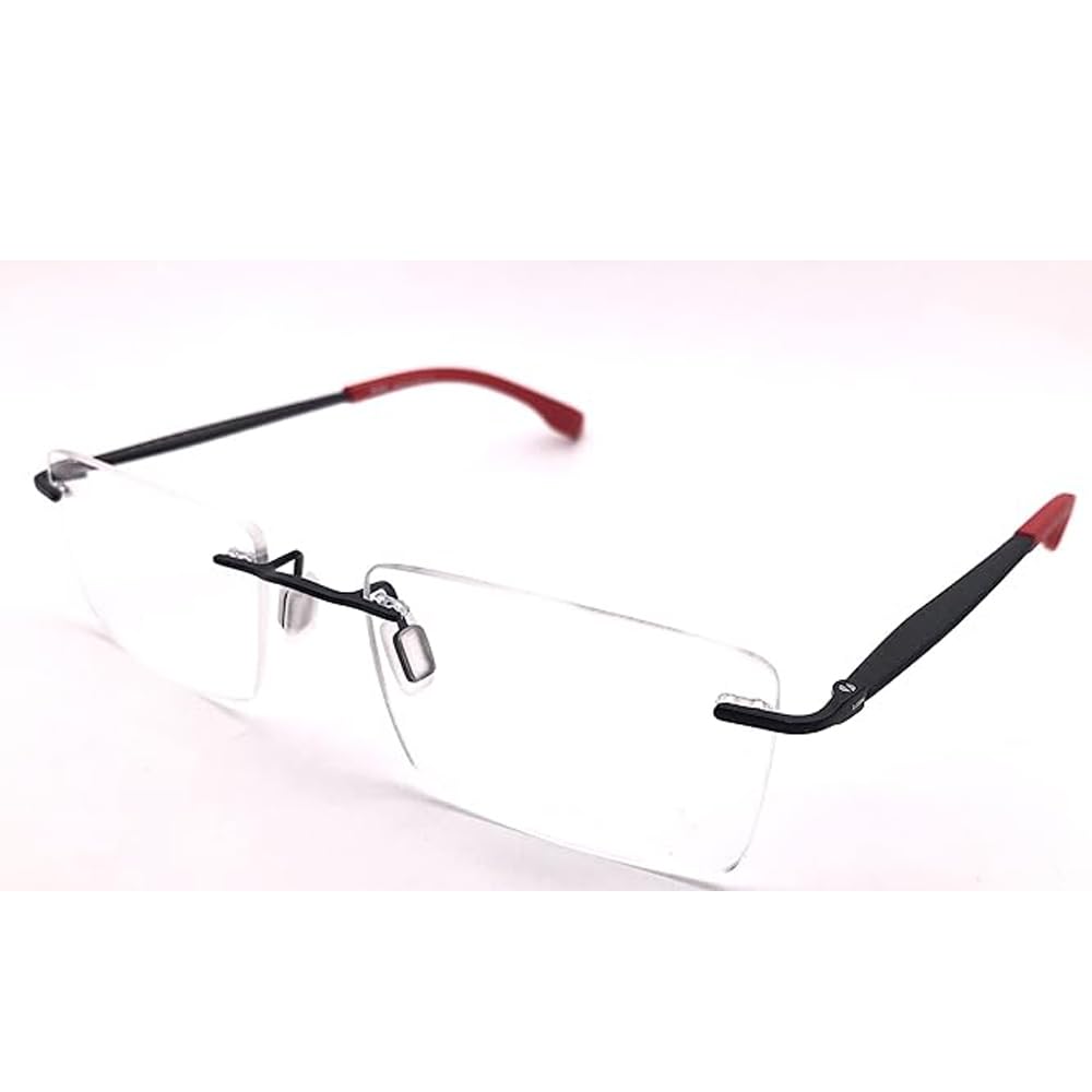 RSINC Rimless frame/eyeglass/Spectacle,  Black - Red 8529-1 C15 53-17-140 BR-3 N1 YH-GE8H-L88L