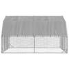 Vidaxl Coop With Roof 2.5X4X2.25 M Galvanized Steel