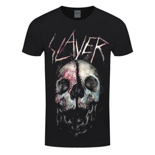 Slayer Unisex Adult Cleaved Skull T-Shirt