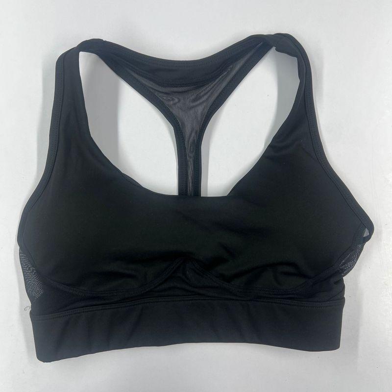 

Al * O Same Mesh Patchwork Vest U Collar Sports Intimates Bubble Wrap Breathable Yoga Bra Hip Raise Yoga Pants Black Tops XL