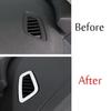 For Buick Regal 2018-2020 Silver Steel Dashboard L&R Air Outlet Vent Trim 2PCS