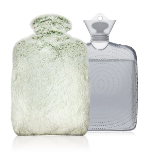 Yokepro Hot Water Bottle, Cute, Fills with Hot Water, Made of Rubber with a Fluffy Cover, Soft PVC Material, No Electricity Required, Cold Weather Pro