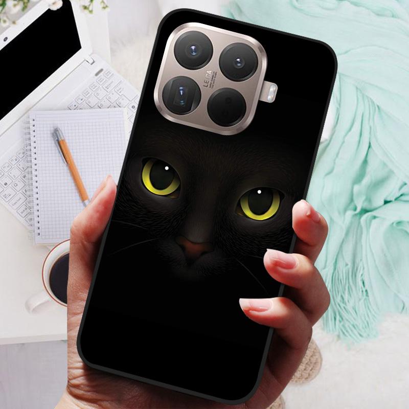 Pro Xiaomi 15T Pouzdro 15TPro NOVÉ TPU Silikonové Nárazuvzdorné Kočičí Kryt Telefonu Pro Xiaomi 15T Pro mi15T 2025 Funda Potisk Měkké Coque