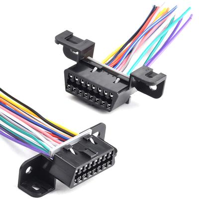 Câble d'extension 10 cm DIY 16 broches J1962 OBD2 pour femelle automobile diagnostic auto outil connecteur OBD 2