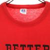 RUSSELL ATHLETIC 80s Made in USA Old CWA Short sleeve T-shirt L Red Men's Used