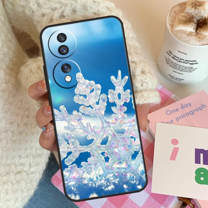 

Christmas Snowflakes Case For Honor X9b X9a X8a X7a X6a X9 X7 X6 X8 Cover For Honor 50 70 90 Lite Magic 4 5 Pro Honor X8a