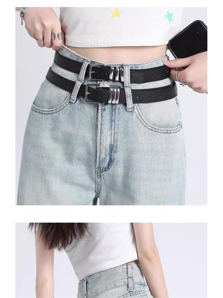 Women's Light Wide-Leg High-Waisted Jeans - Slimming, Floor-Length, Summer 2026 Collection