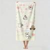 Cartoon cute Line Puppy Towel Drying Bath Towel Applicable To Light Swimming Camping Yoga Beach Out