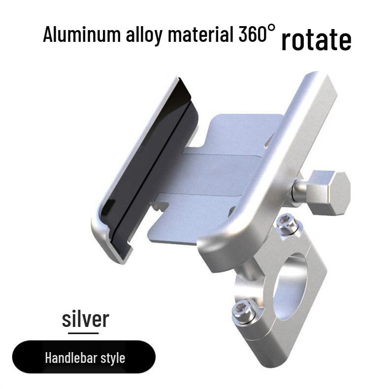 Aluminum Alloy Rearview Mirror Phone Holder for Motorcycles, E-Vehicles, & Bicycles