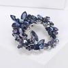 Korean Style Crystal Wreath Brooch for Coats and Suits
