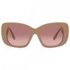 Brown Pink Gradient Square Ladies Sunglasses Be4410 399013 52 Multi