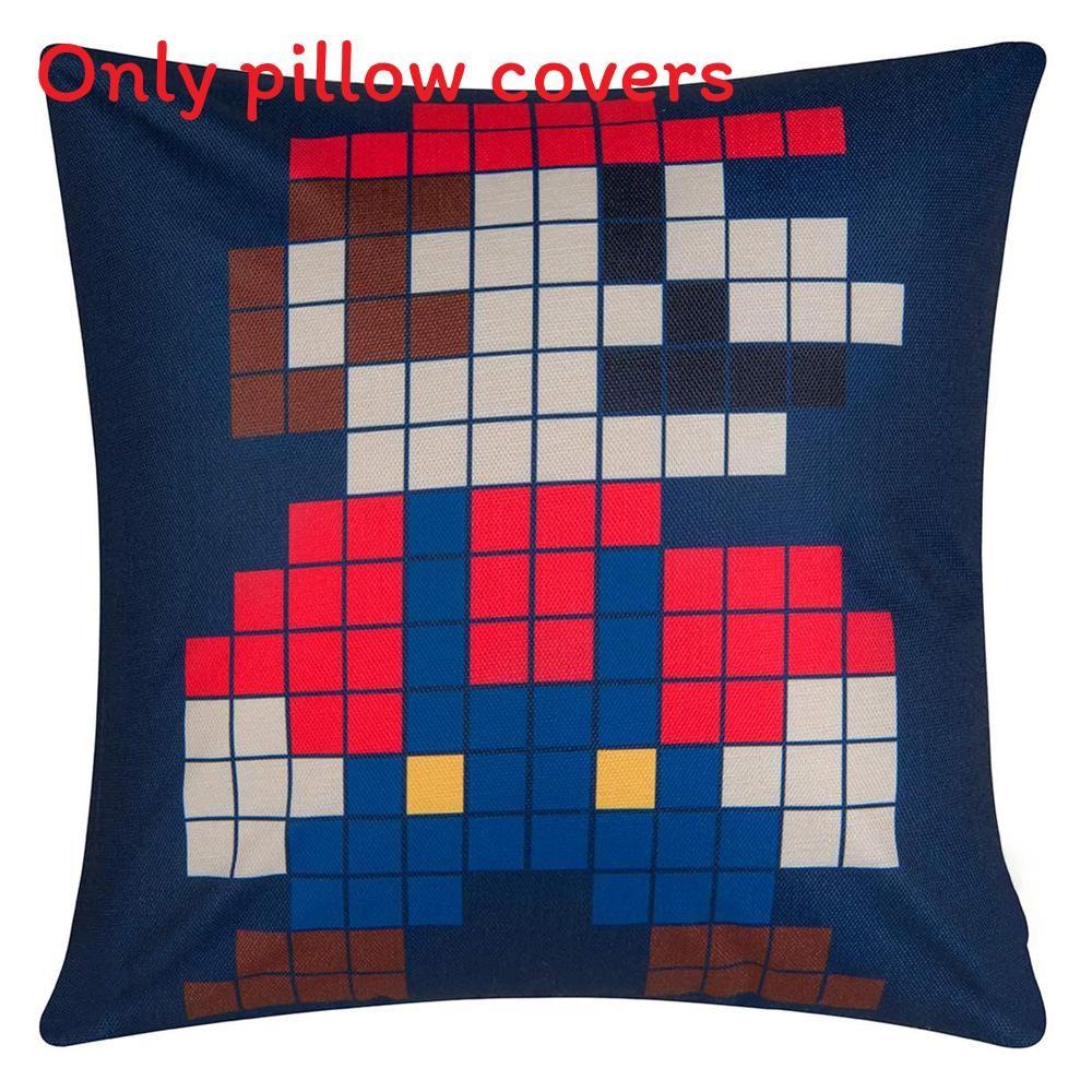 Super Bros Mario Pillow Cover Car Home Living Room Sofa Bedroom Cover Cushion