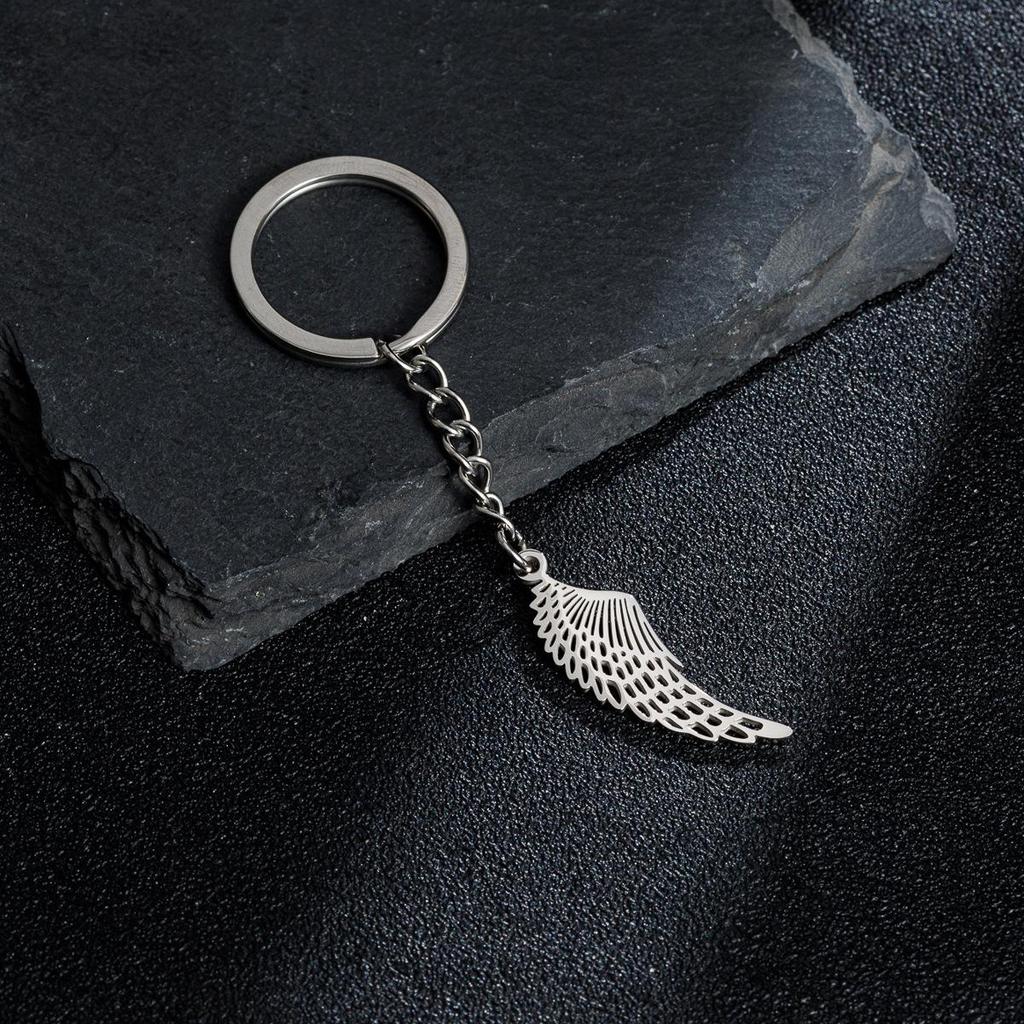 Angel Wings Feather Keychain Pendant - Non-Fading Design