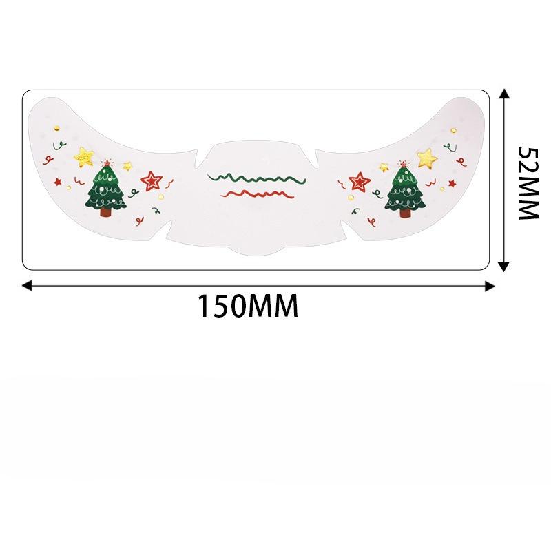 Christmas Face Tattoo Stickers Bells Bow Hearts Stars Ribbons Freckles Temporary Tattoo Stickers for Festival Party