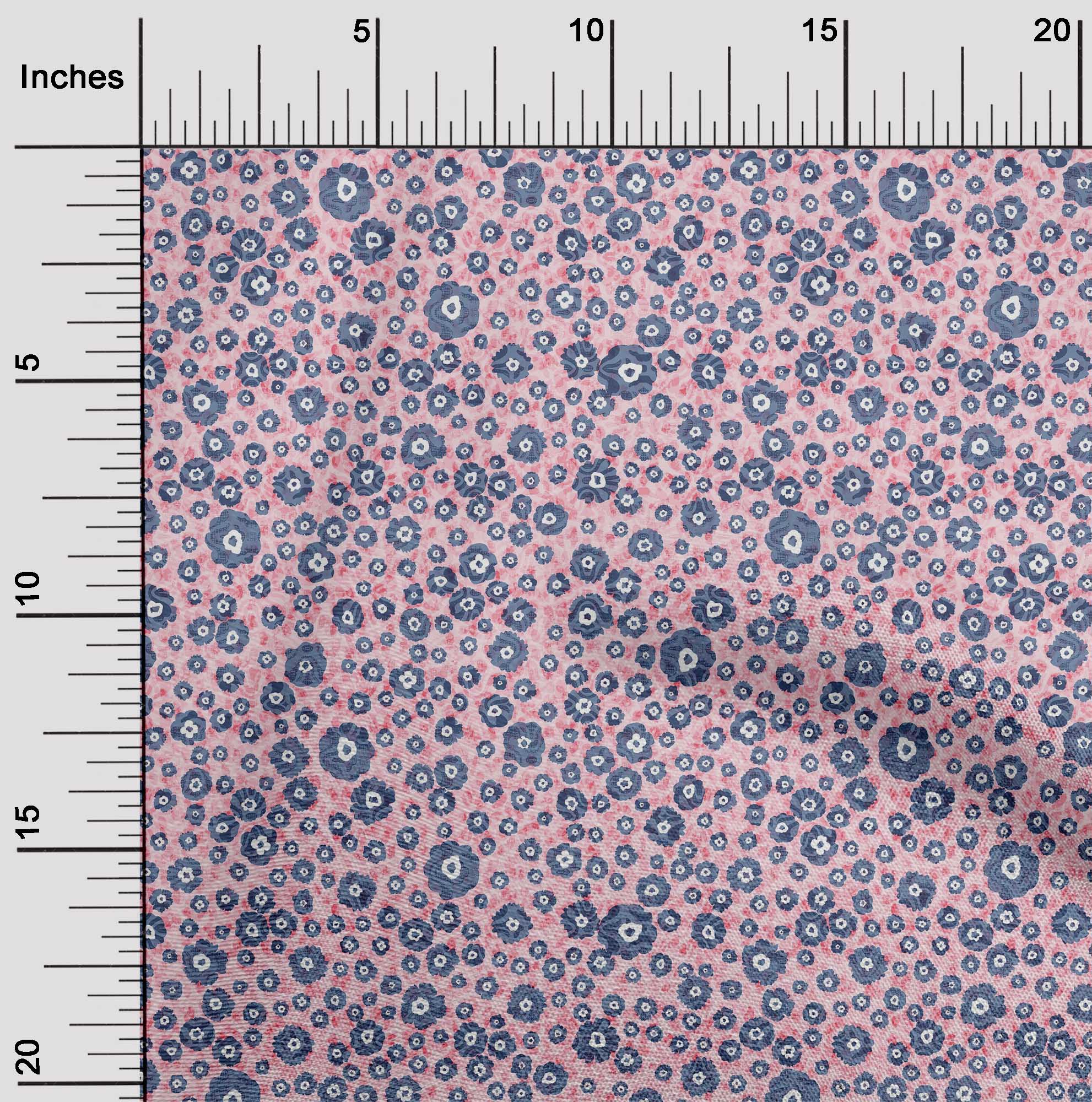 

OneOone Cotton Flex Green Fabric Floral & Texture Швейна тканина у дворі з принтом для шиття одягу своїми руками 40 дюймів 42 Inch Wide - Viscose Chiffon рожевий