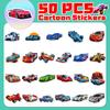 50 Fun Racing Stickers Children'S Cartoons Non-Repeating Supercar Jdm Racing Cool Personality Stickers Diy