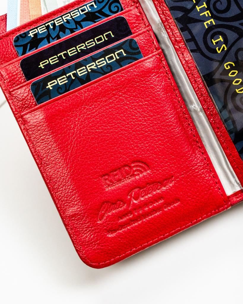 Women's leather wallet PTN 76115-BFBC-8232 Red