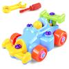 Baby Cartoon Car Toys DIY Disassembling Screwdriver Assembled Toys Children Train Plane Building Blocks Model Tool Kids Gifts