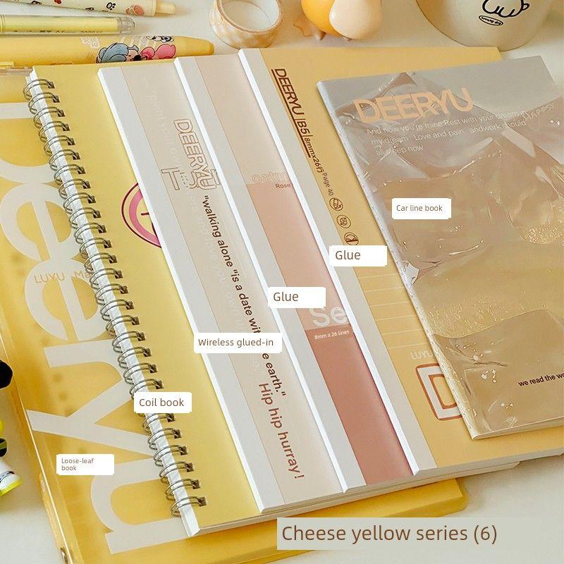 

Третий класс Второй класс Морская соль Синий цвет Набор блокнотов Красивые линии Блокнот Блокнот Блокнот на спирали Cheese yellow series [complete set of 6]]