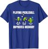 Pickleball Improves Memory Saying Tee Pickleball Jersey TShirt Novelty Gift Short Sleeve Blouses Kids Fashion Sports Outfit