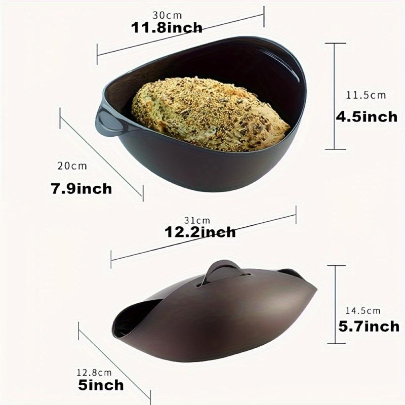 1Pc Silicone Bread Baking Tray Food-grade Baking Pan Bread Maker Steamer Bread Baking Tray Household Kitchen Baking Tool
