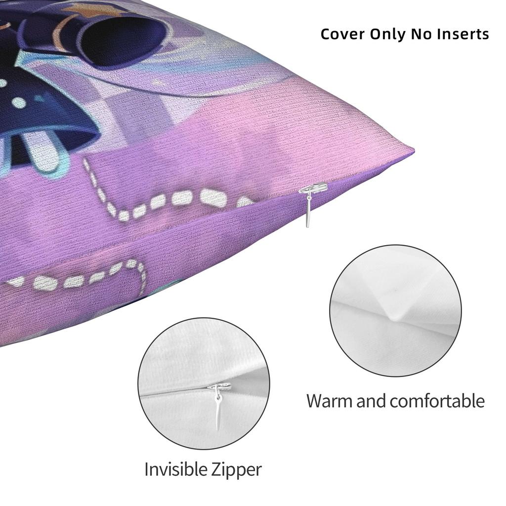 Milky Way Cookie Pillowcase Polyester Cushion Cover Decorations Cookie Run Kingdom Throw Pillow Case Cover Home Square 18'
