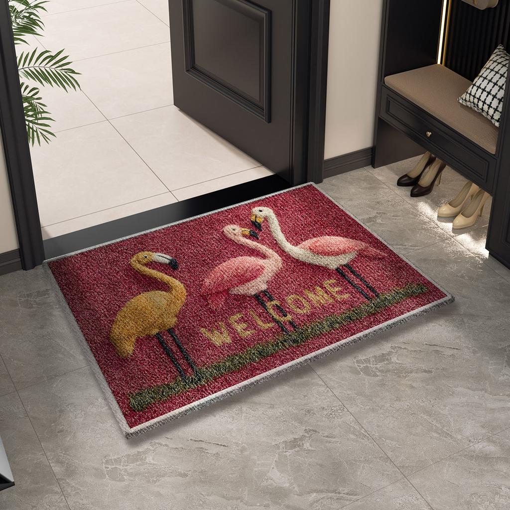 Welcome Door Mat Entrance Doormat Outdoor Floor Foot Mats Front Doormat Room Rugs Hallway Bath Rug Washable