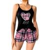 European & American Style Women's Milk Silk Pajama Set: Sexy Camisole & Shorts