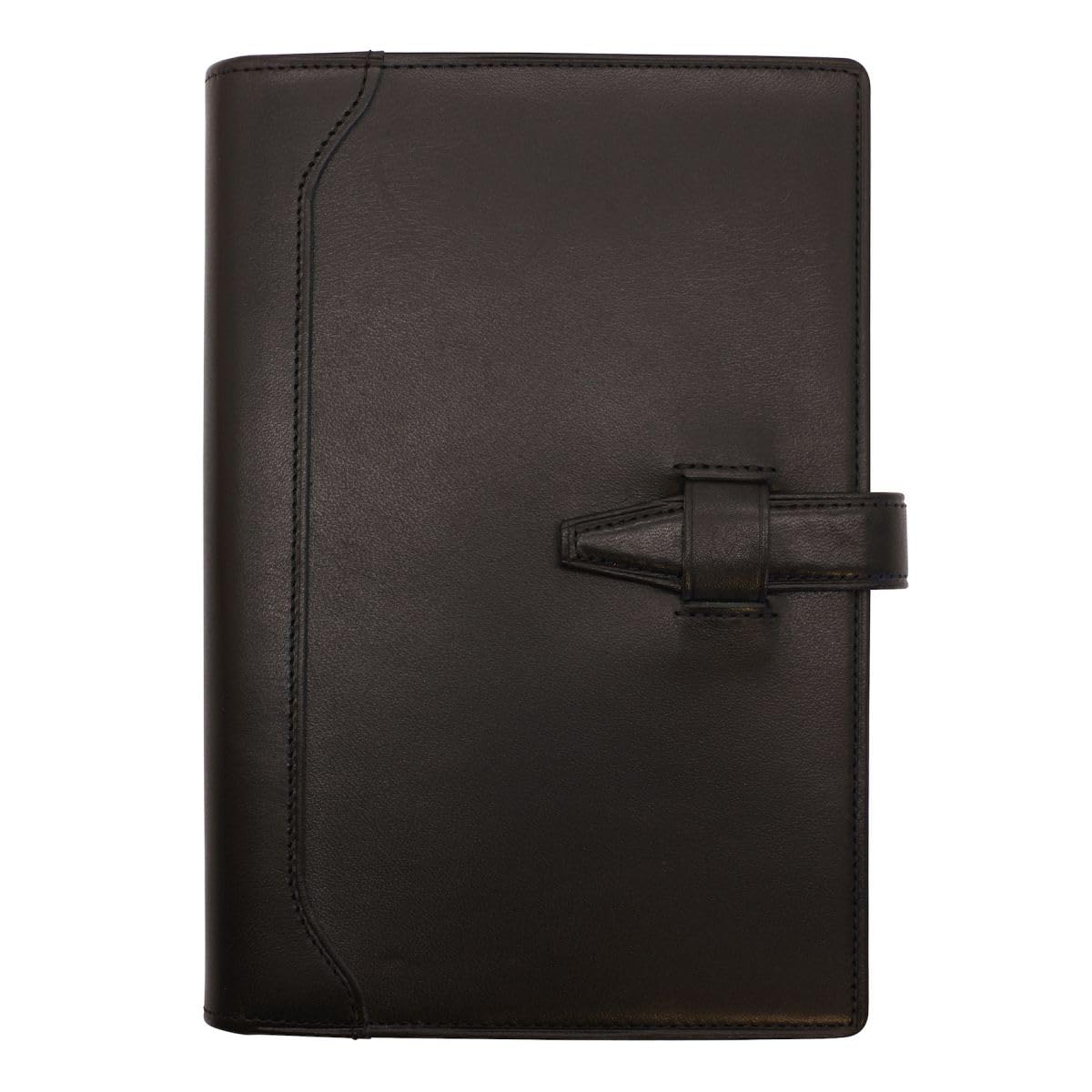 

Da Vinci Grande Olive Leather Bible System Notebook 15mm Genuine Leather DB302 [Black] чорний
