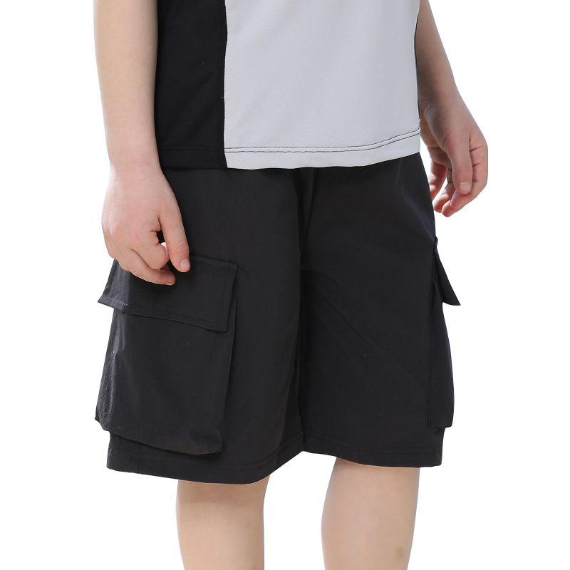 

4-13 Years Kids Boys Loose Big Pocket Shorts Cargo Pants 130