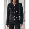 TIFICY Women's Fashion Casual Fall Winter Flower Pattern Print Long Sleeve O-Neck Sweaters