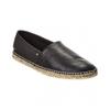 Ferragamo Leather Espadrille Black