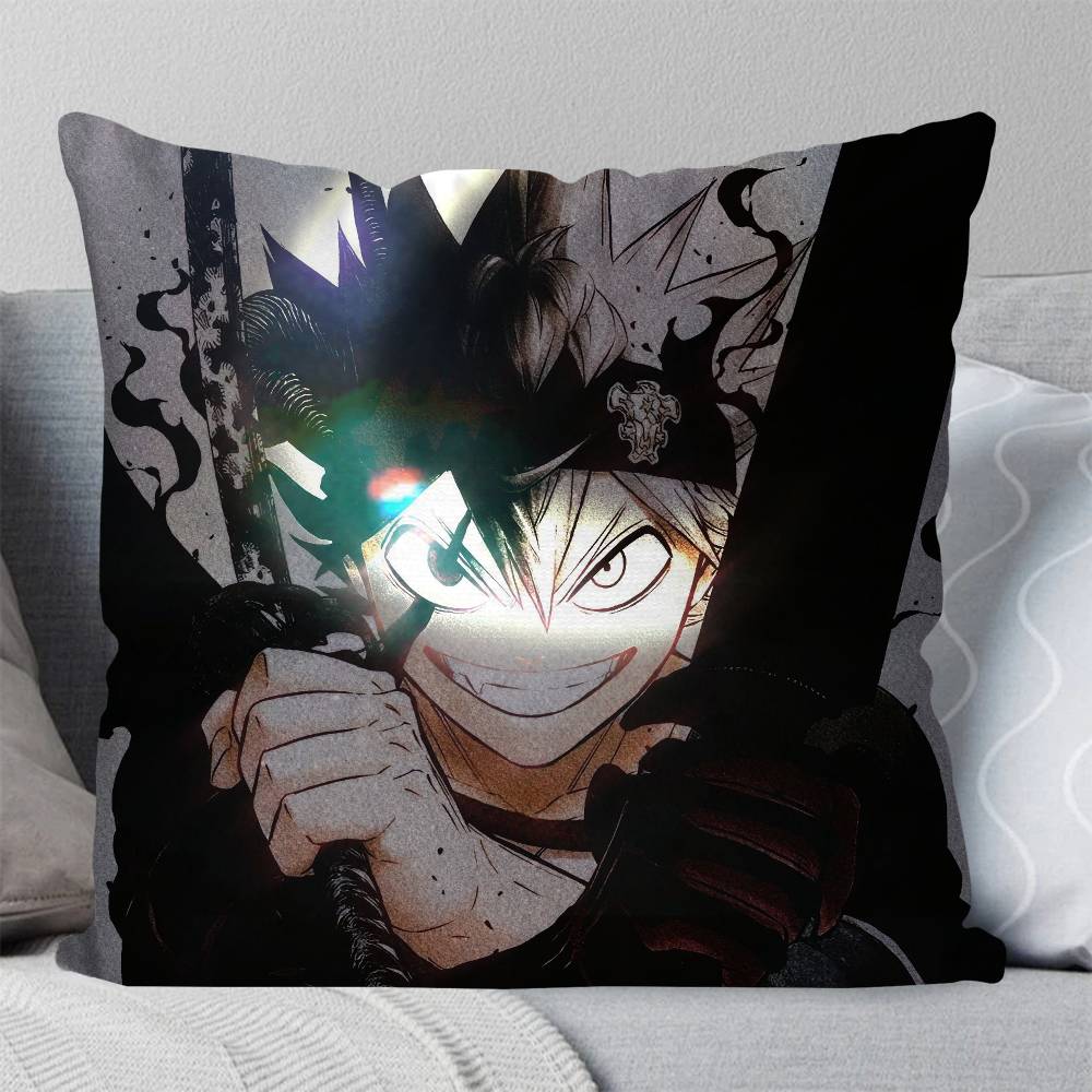 Asta Animation Black Clover Pillow Case Fashion Square Pillowcase Bedroom Sofa Room Ins Decoration Leisure