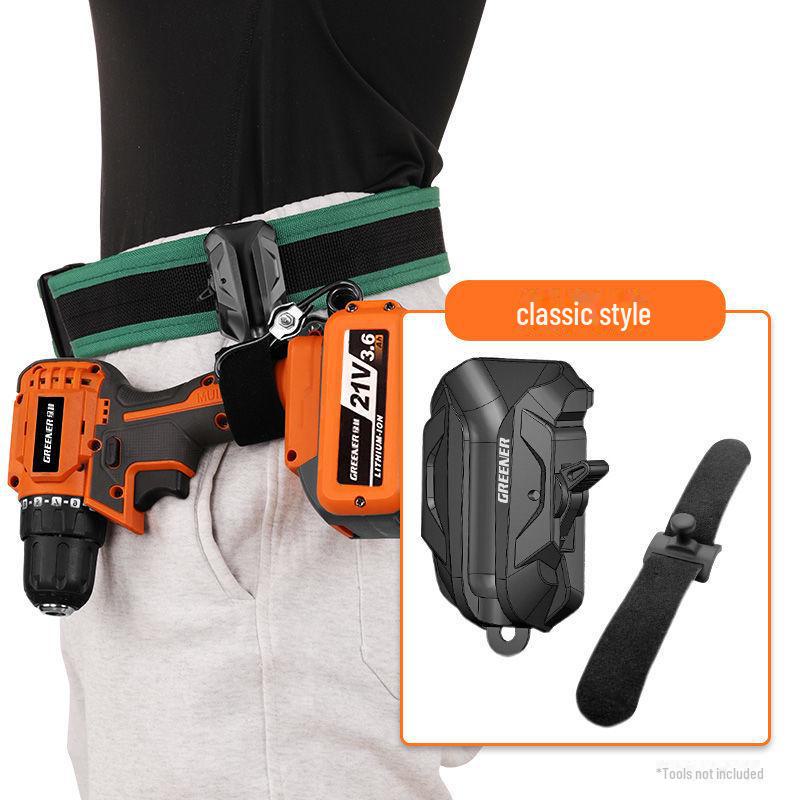 Green Forest Waterproof Tool Belt - Plumber's Portable Multifunctional Waist Bag for Construction and Maintenance