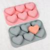 1 Stück Valentinstag Herz Silikon Backform Liebe Schokolade Süßigkeiten Keks Eisform Niedliche Geschenke Seife Kerzen Herstellung Set