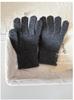 High quality% Australian wool solid color hat scarf gloves three-piece winter warm knitted suit women