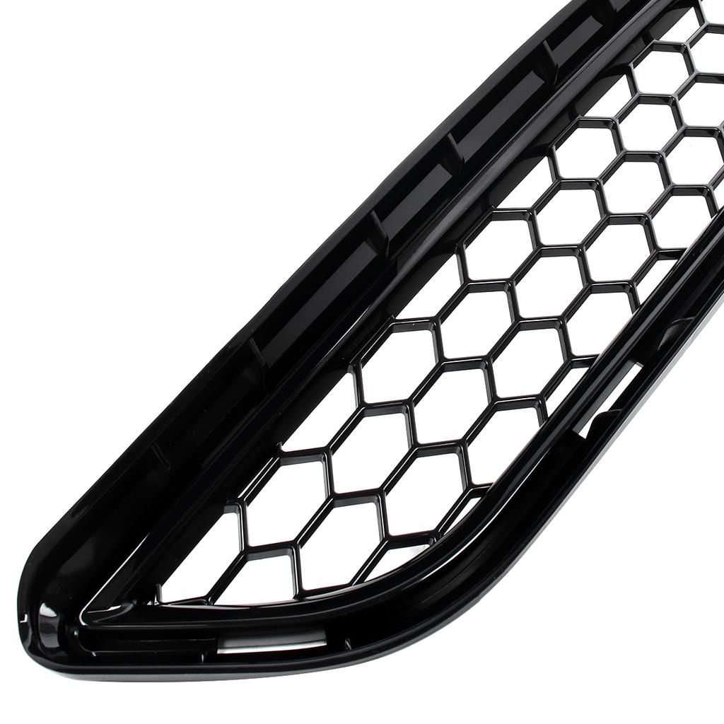 For Ford Fiesta 2013-2017 Gloss Black Honeycomb Front Bumper Lower Grille Grill