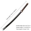 Replica Samurai Sword, 40-inch Plastic Samurai Sword Prop for Cosplay, Halloween, and Cosplay Gift (Tanjirou 1)