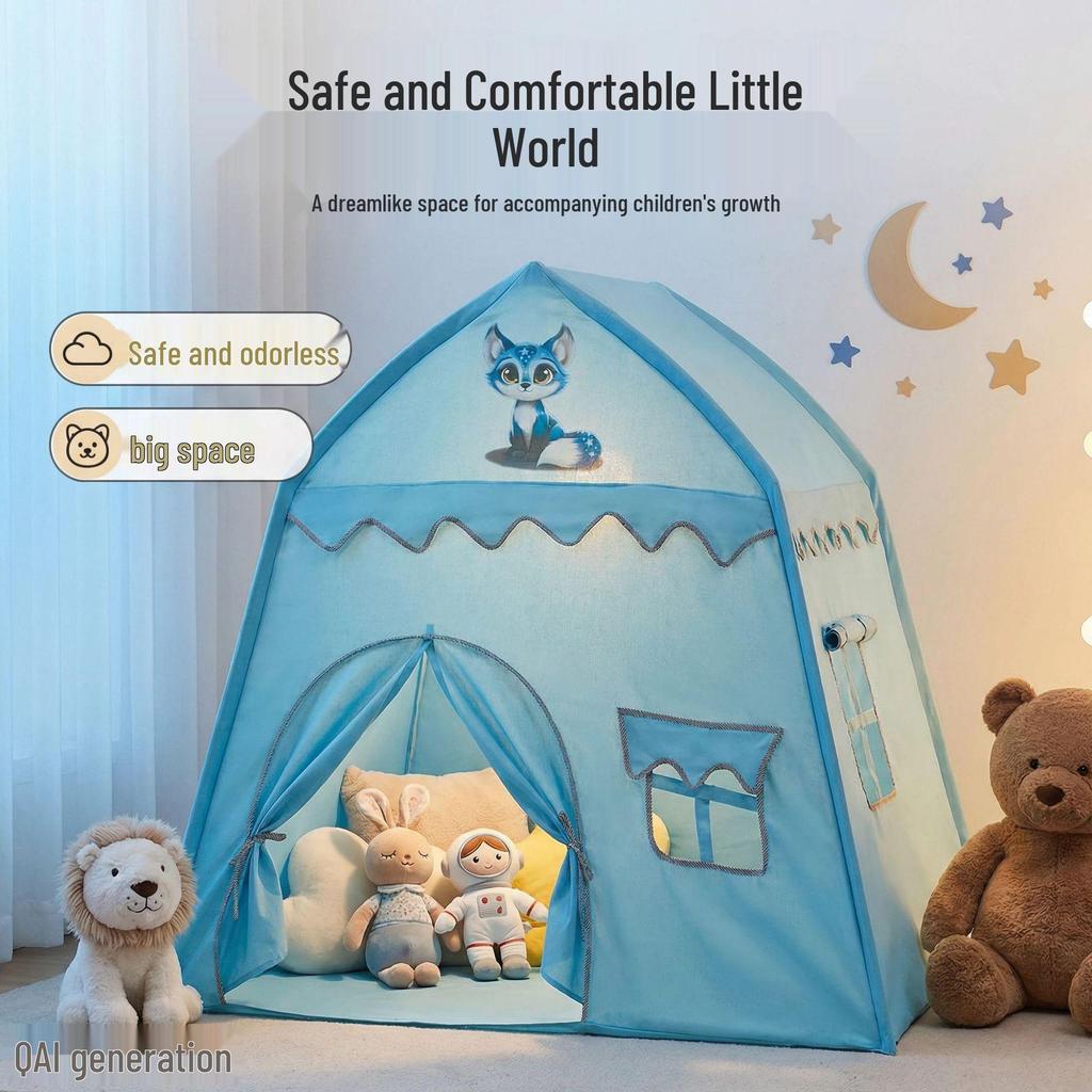 Kids' Indoor Tent Castle - Play House for Boys & Girls, Hotel Room Decor